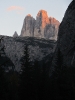 Red peak in South-Tirol