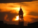 Sunset, churchtower, Italia
