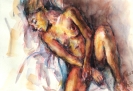 Female nude, sleeping