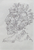Head with lines, 