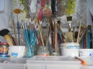 Brushes in my studio